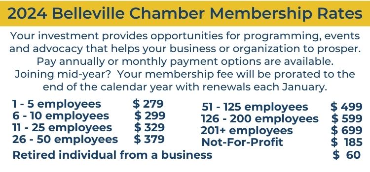 Belleville Chamber Membership Rates